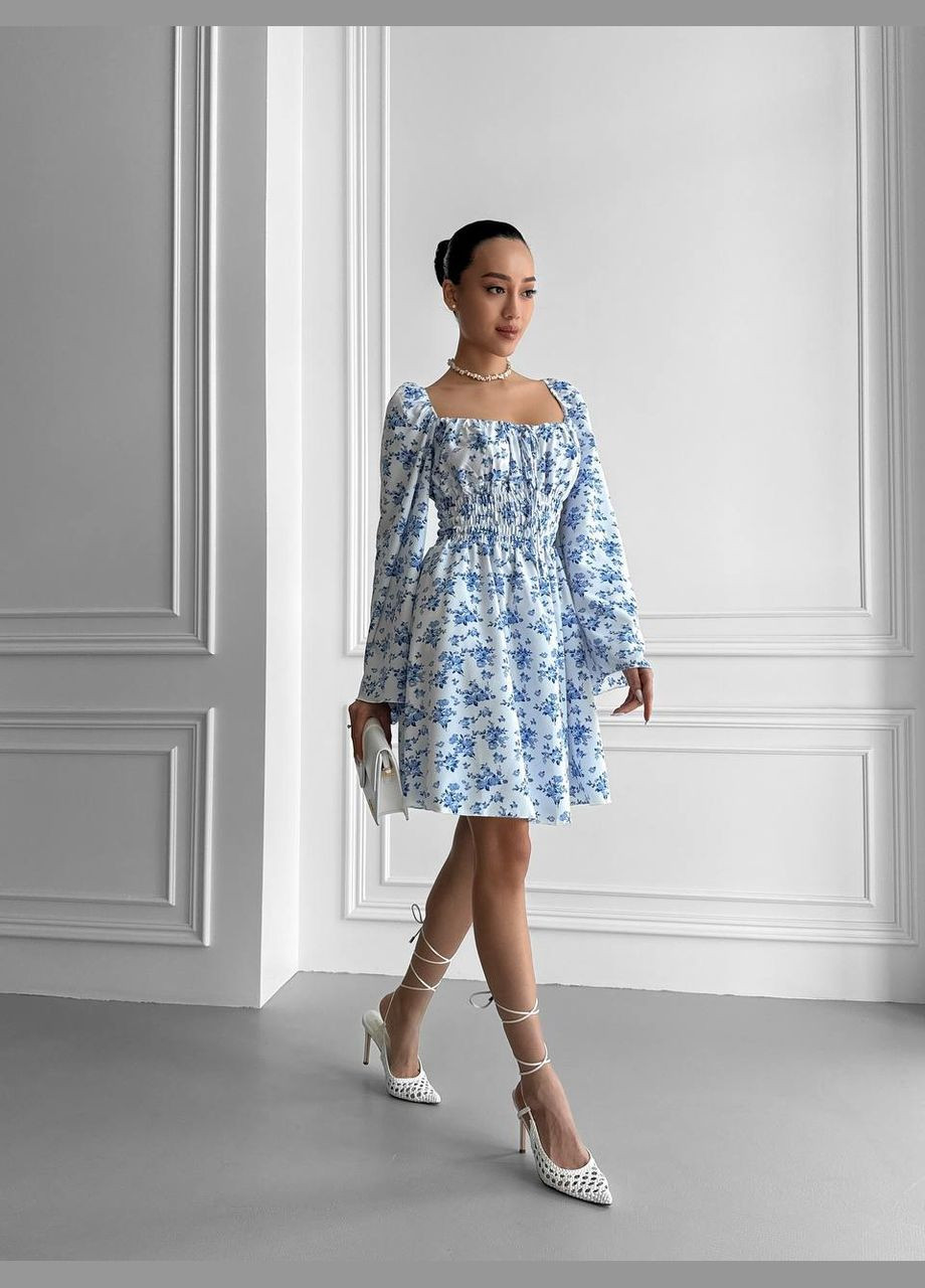 Білий повсякденний жіноча сукня з квітковим принтом бебі долл Україна з квітковим принтом