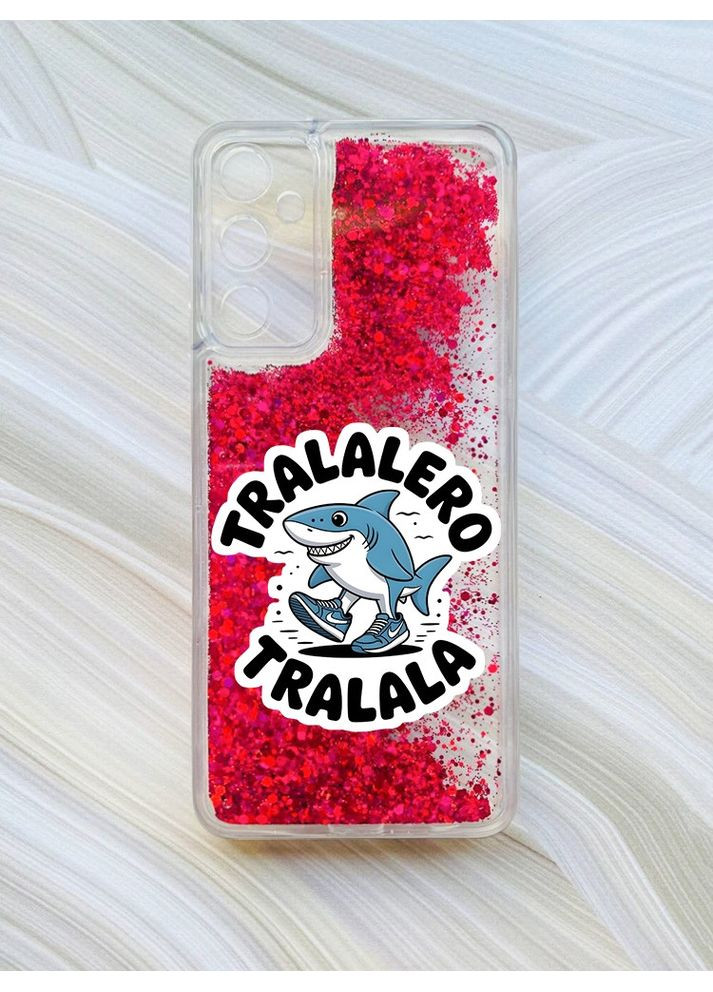 Чехол с плавающими розовыми блестками на Samsung Galaxy A15 (A155) Акула Тралалеро Тралала (принт 416) Creative (361113402)