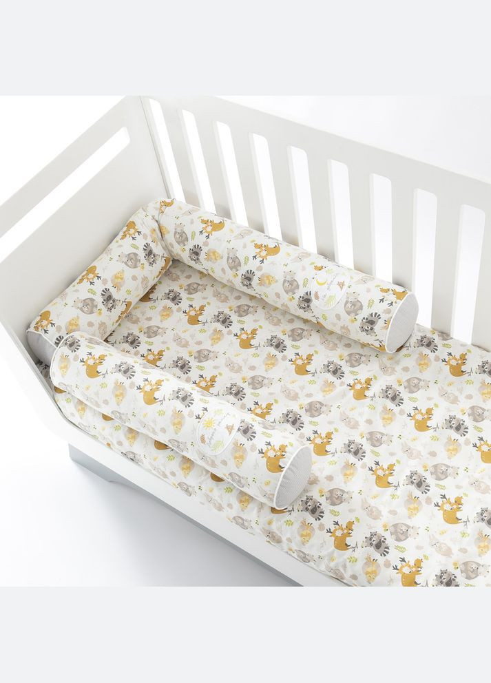 Бортик валик защитный мультифункциональный PAPAELLA 60х15 см, 120х15 см, детская кроватка IDEIA (302975660)