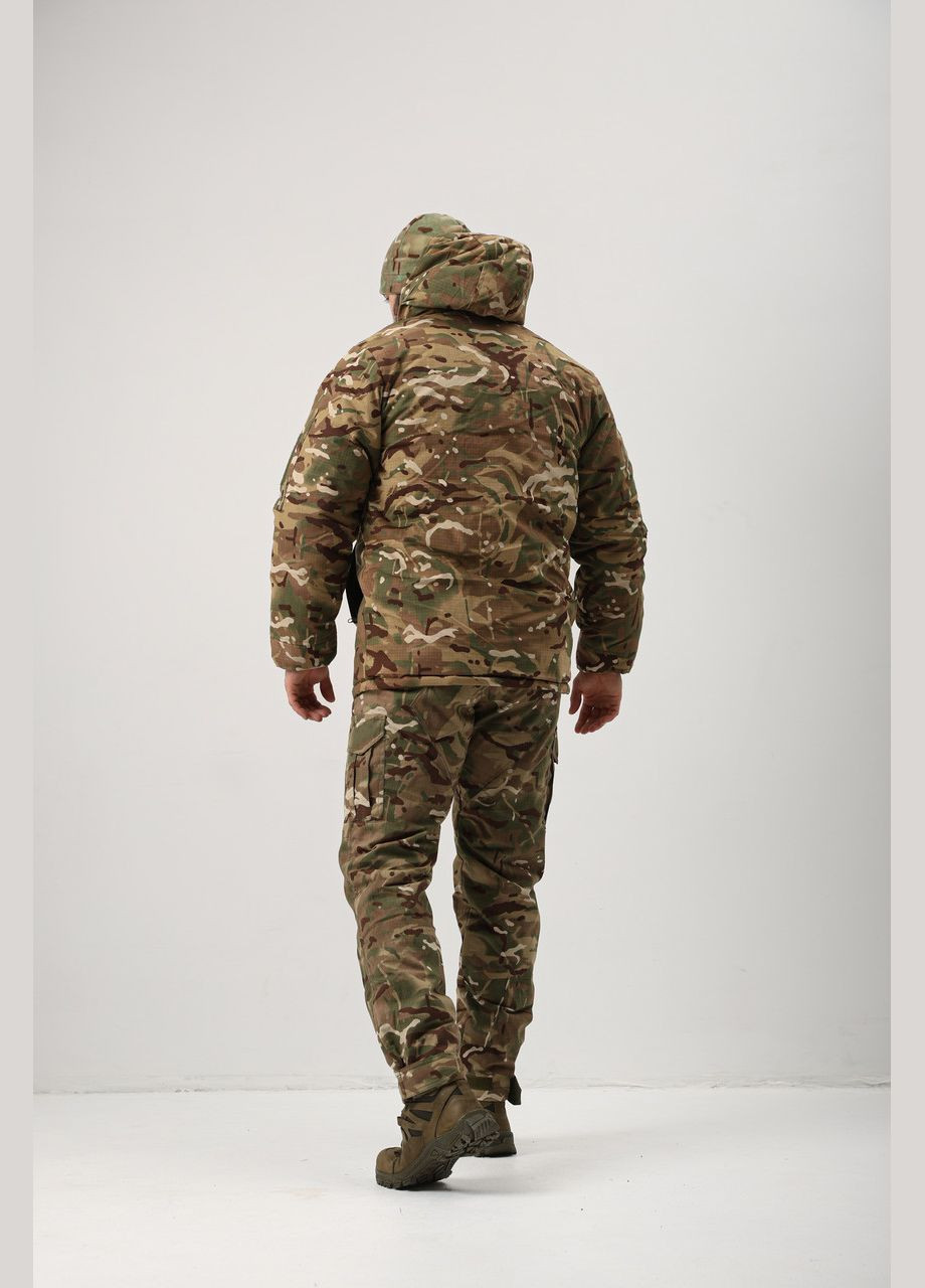 Тактический зимний бушлат мультикам рип-стоп,военный водоотталкивающий армейский бушлат мультикам Undolini (346529822)