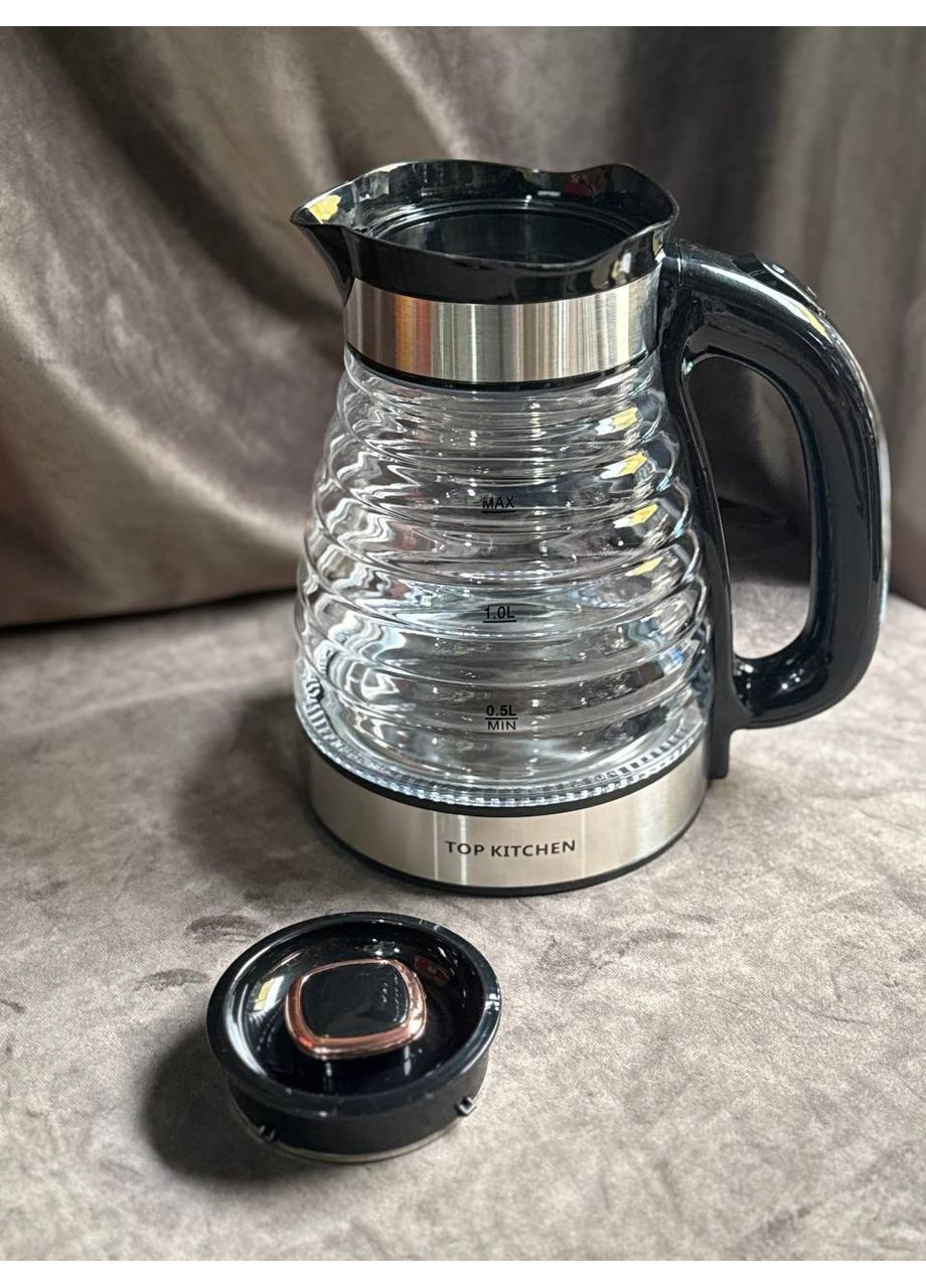 Электрочайник TK00236 стеклянный 2 л 2400 Вт Прозрачный Top Kitchen (362711679)