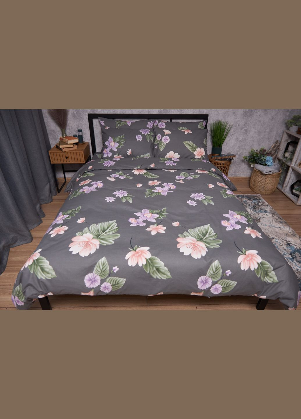 Комплект постельного белья Бязь Gold Люкс полуторный евро 160х220 наволочки 2х50х70 (MS-820003101) Moon&Star Gerbera (288536139)