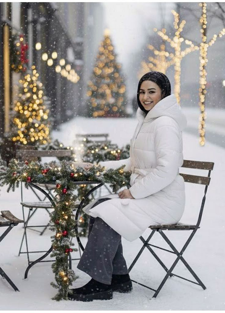 Молочное Стеганое женское пальто на кнопках Modena