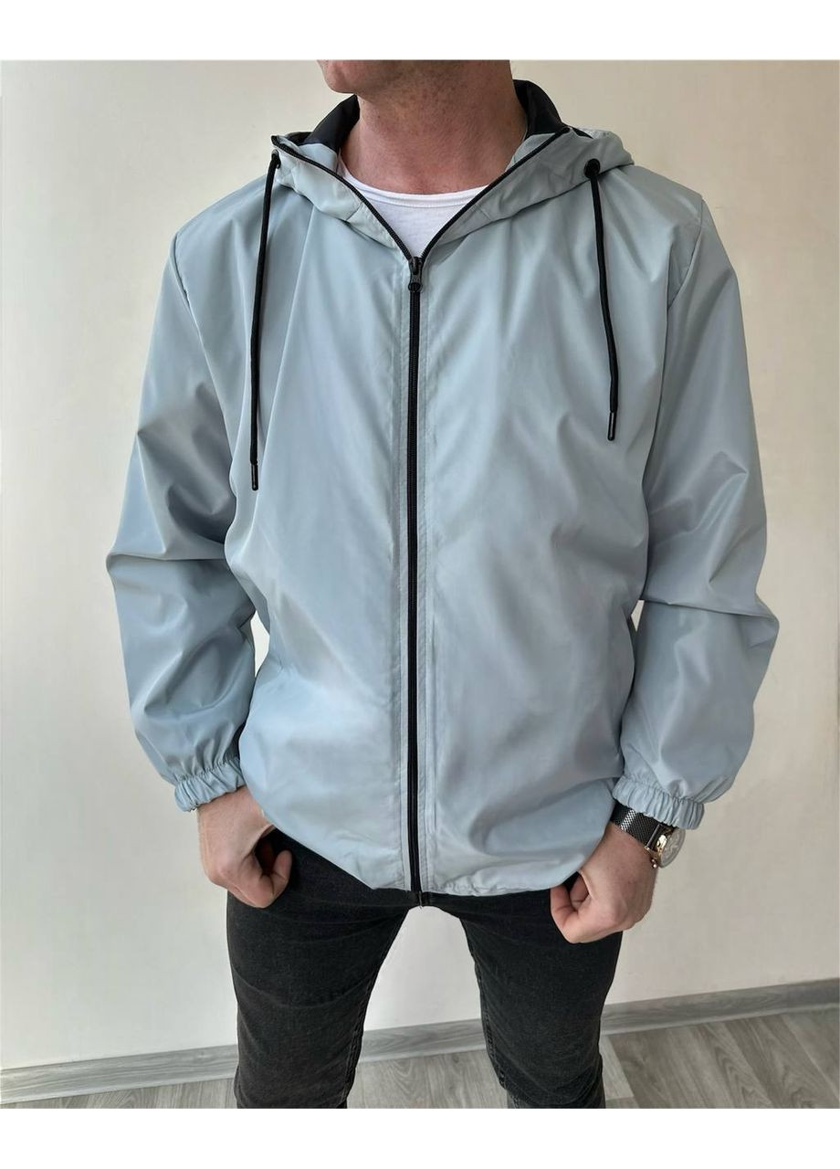 Сіра демісезонна вітровка DK/DL Мода без кордонів