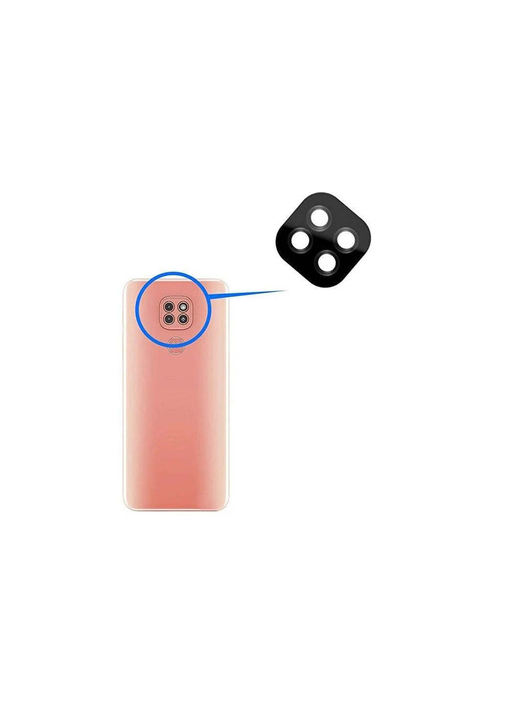 Захисне скло BeCover камеры Motorola Moto G9 Play (392407127)