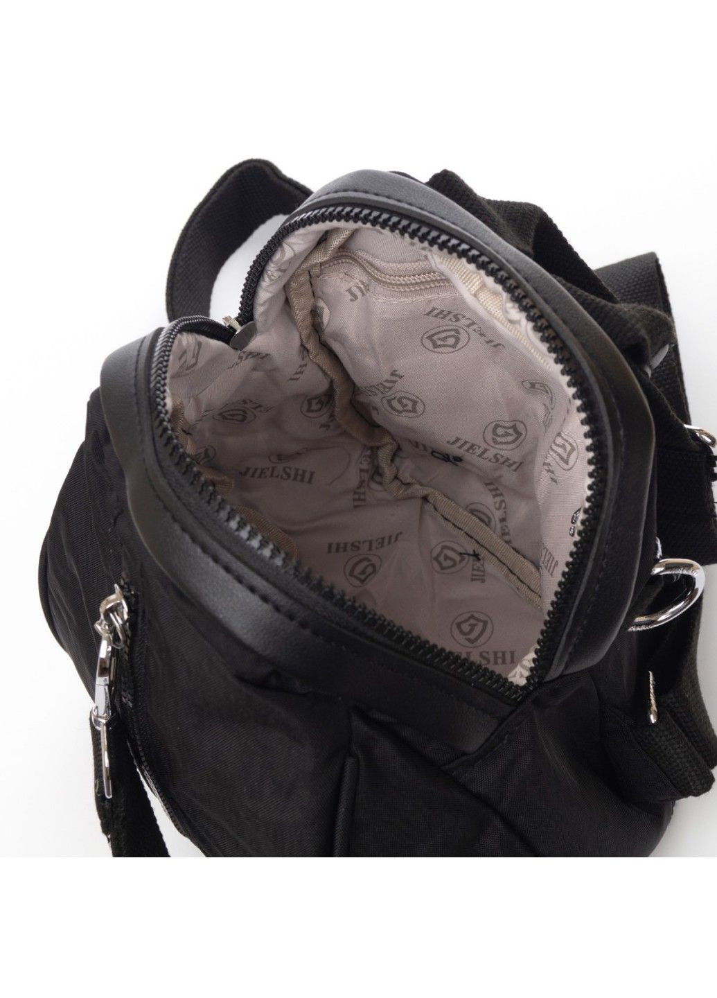 Женская тканевая сумка 525-02 black Jielshi (340234985)