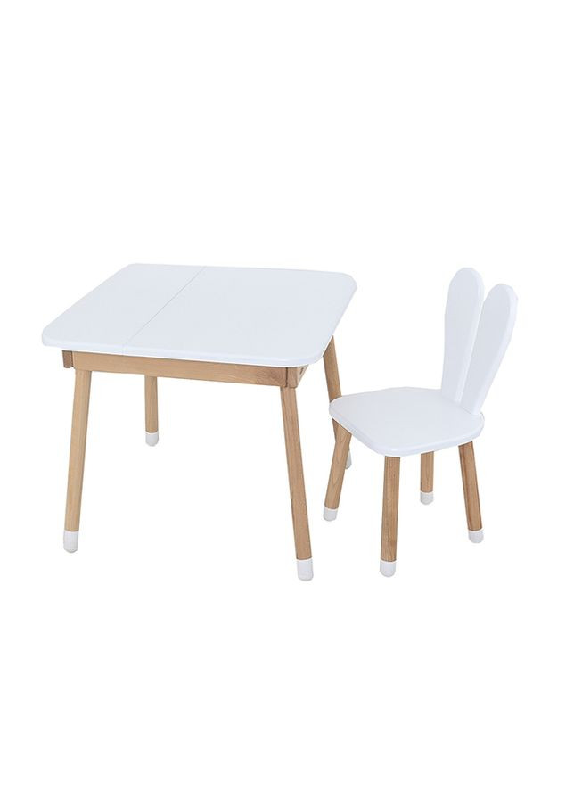 Комплект детской мебели - "Зайка", столик и стульчик цвет белый ЦБ-00241159 Arinwood (282924784)