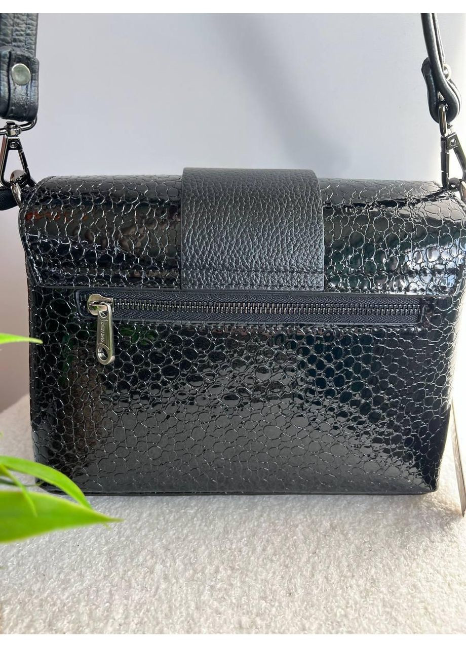 Сумка жіноча натуральна шкіра лак, стильна модель (2050) Desisan (370784588)