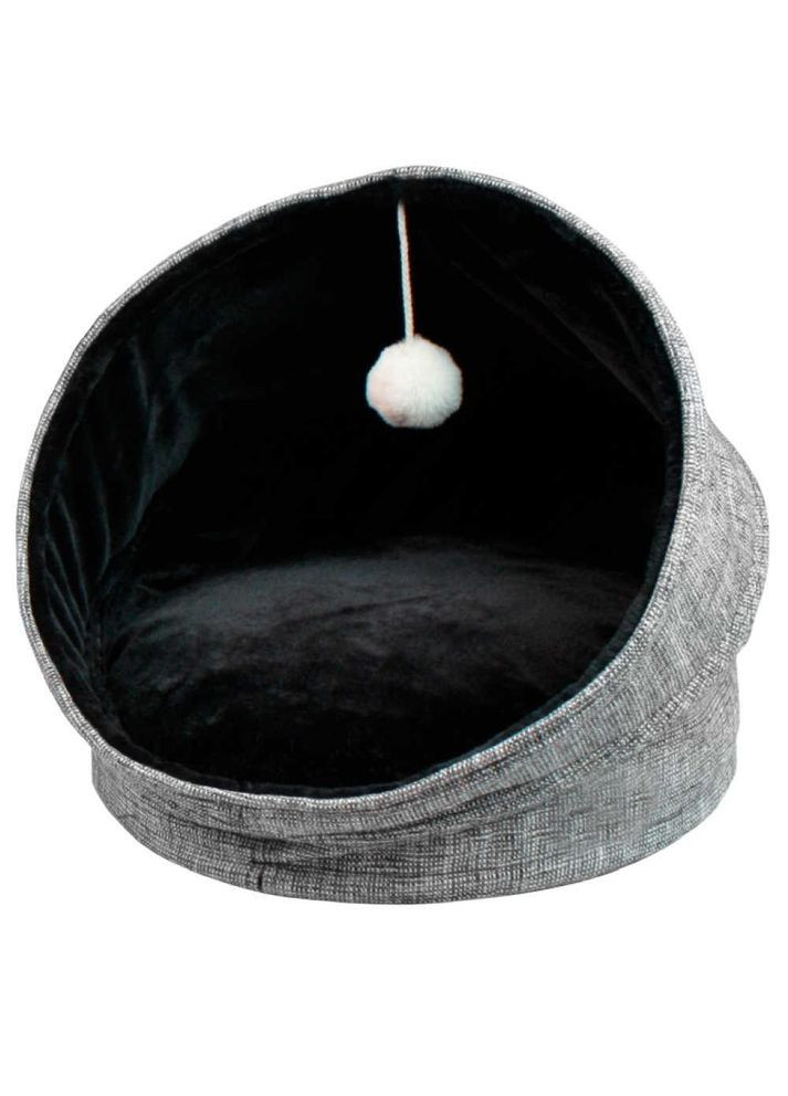 Будиночок для тварини з іграшкою Igloo Glam, складаний, сірий, 44x44x48см (*) Croci (304424285)