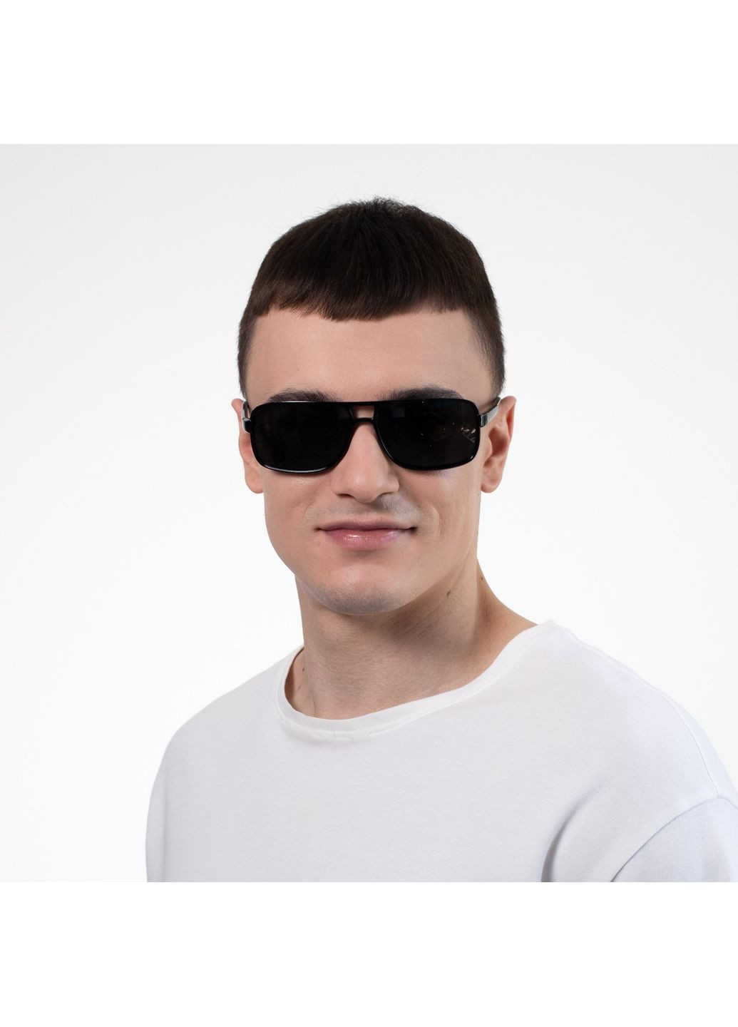 Сонцезахисні окуляри з поляризацією Фешн-класика чоловічі 445-574 LuckyLOOK 445-574M (322846599)