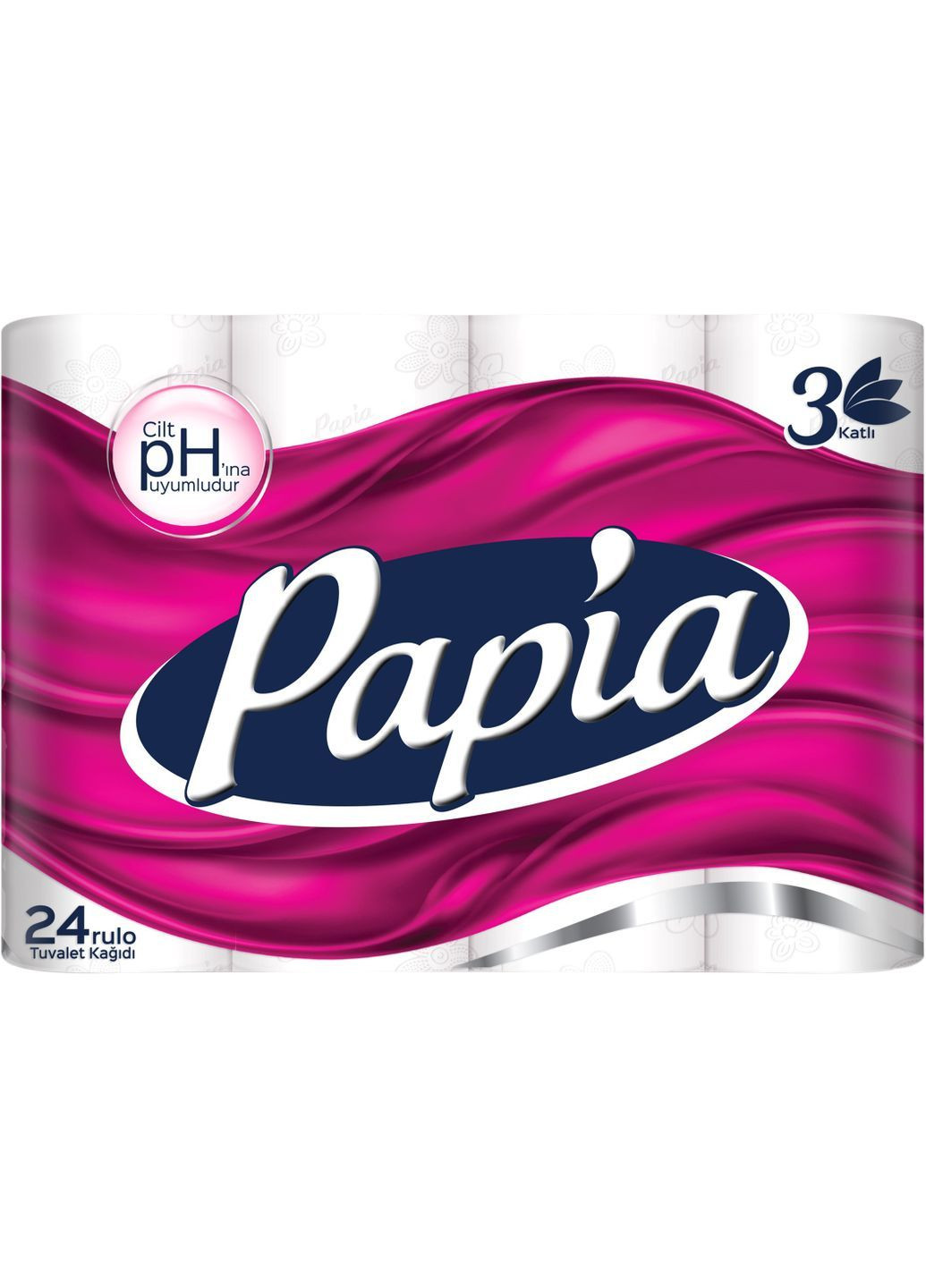 Туалетний папір, тришаровий, 24 рулони (65226) Papia 8690536010059 (363256129)