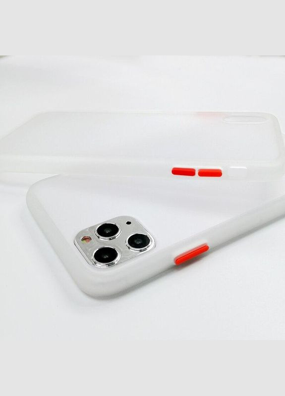 Протиударний матовий чохол для iPhone 13 Pro Білий Ultimate Experience (322506737)