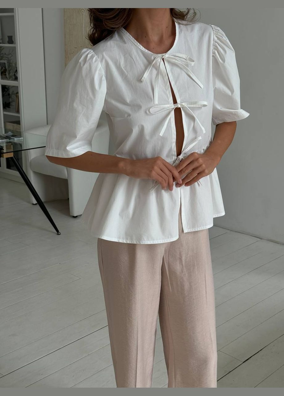 Белая праздничный, повседневный, кэжуал, коктейльный рубашка Україна с коротким рукавом