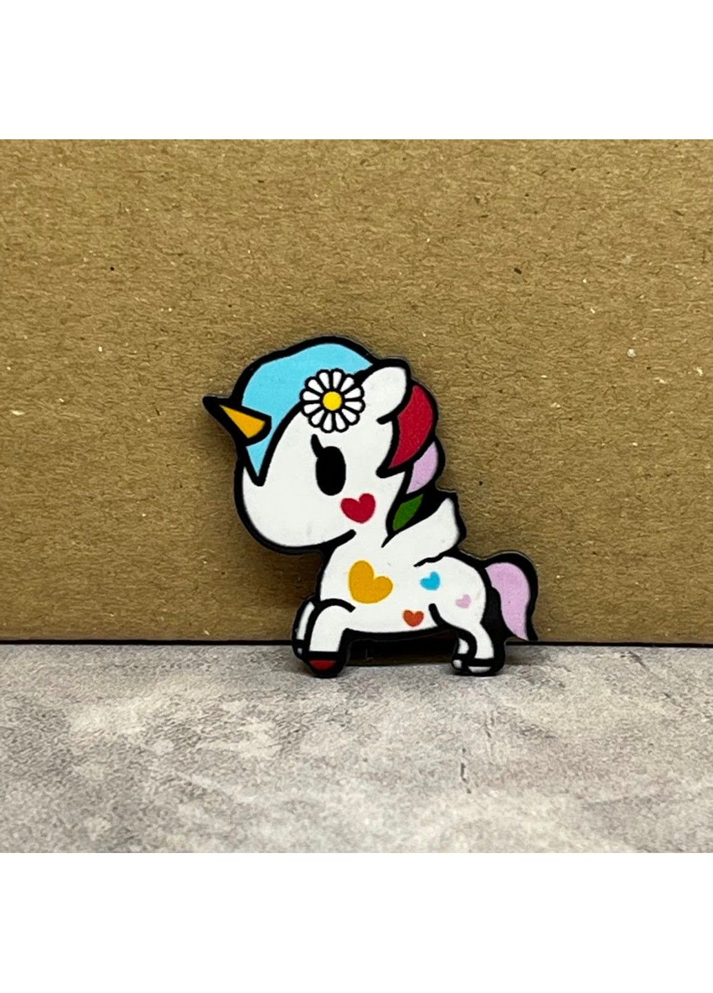 Серединка для бантиков Единорожок, 2,7*3,3 см, арт 03108, 1 шт No Brand (337990727)