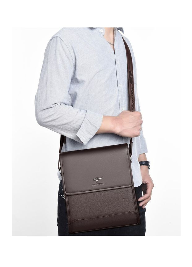 Мужская сумка-барсетка через коричневое плечо Kangaroo (290683244)
