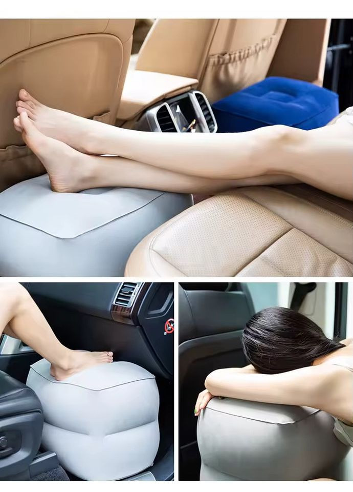 Надувной пуф-подушка универсальная для поездок и работы No Brand (358930249)