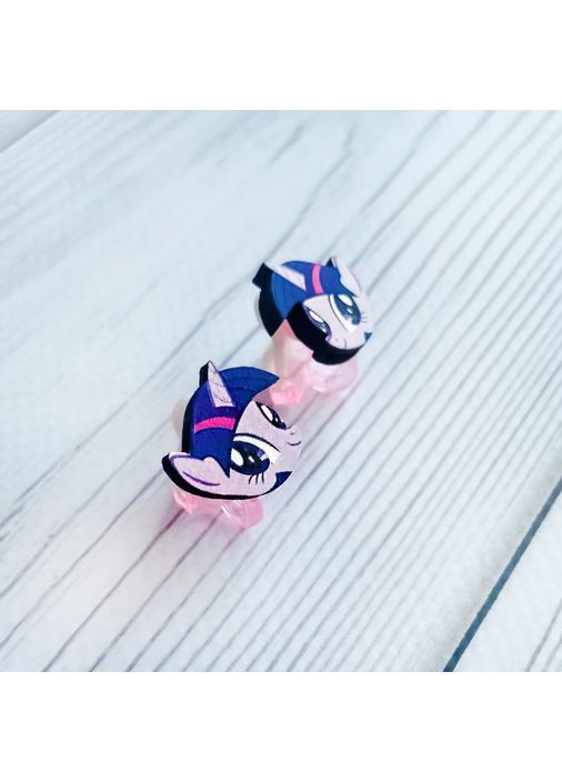 Детские серьги клипсы Май Литл Пони Искорка (принт k_037) CASE CONTROL (360683209)