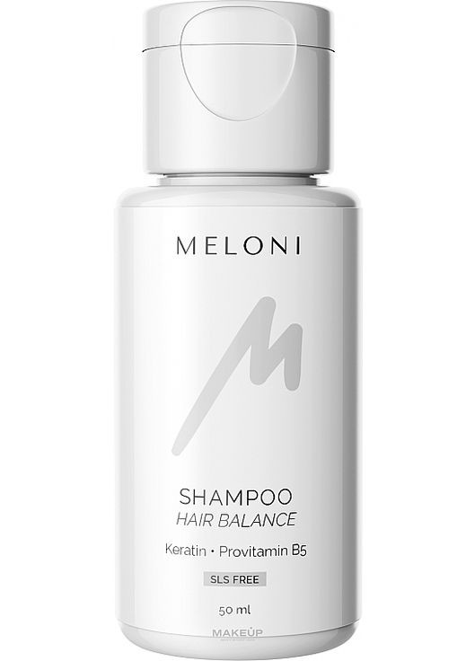 Відновлювальний безсульфатний шампунь з кератином та провітаміном В5 (міні) Hair Balance Shampoo 50ml (1360066-31162600) Meloni (368660798)
