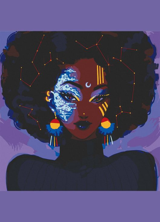 Картина по номерам Девушка-вселенная 40*40 см ArtCraft 10233-AC Art Craft (321968469)