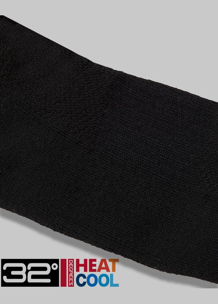 Чёрные комплект из 3 пар носков унисекс 32 Degrees (312233814)