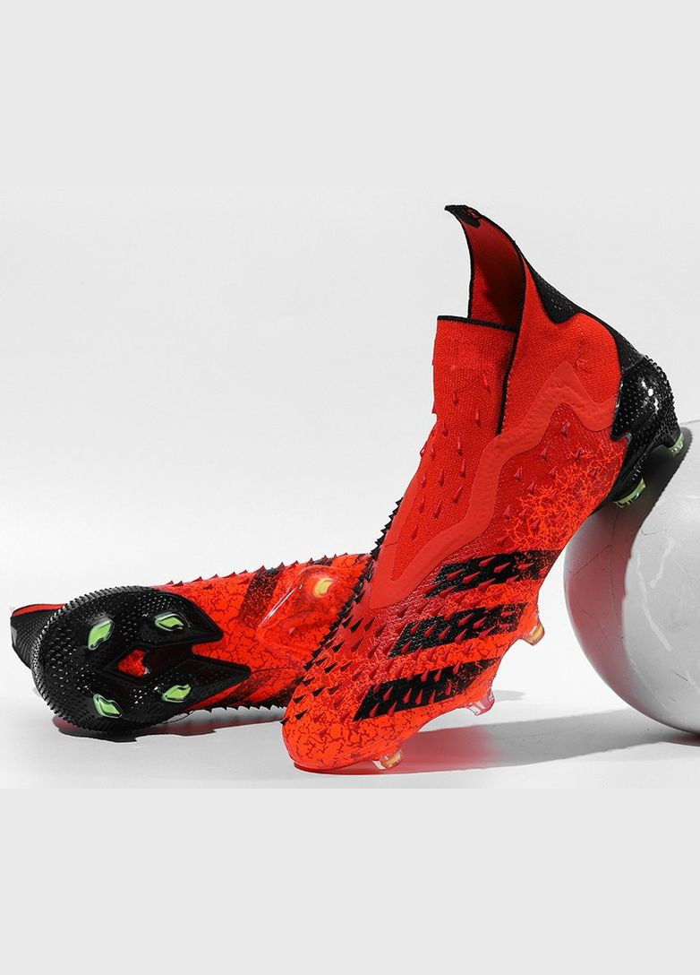 Красные футбольные бутсы No Brand без шнурков