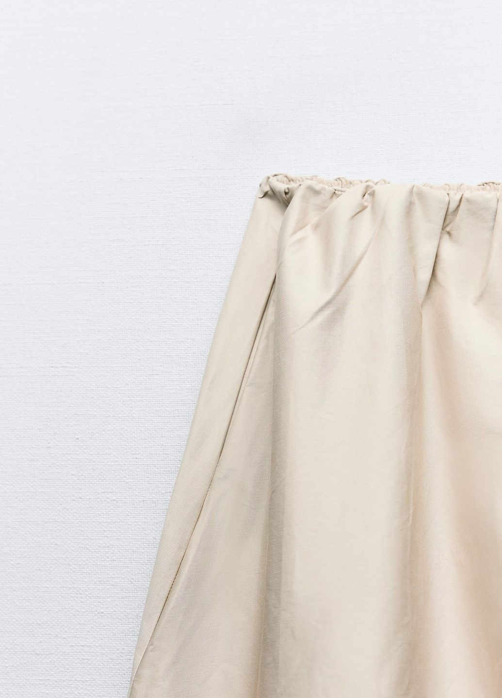 Песочная праздничный однотонная юбка Zara