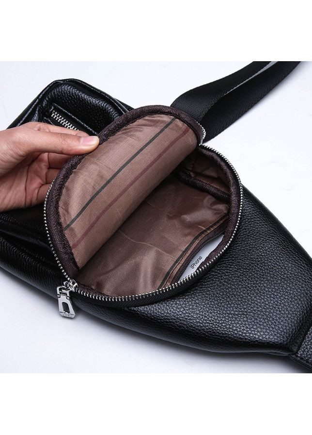 Чоловіча сумка бананка екошкіра коричнева Jeep (363135723)