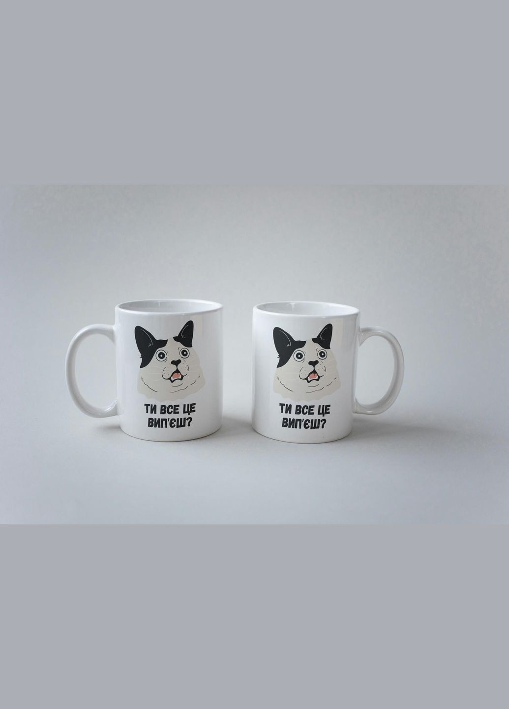 Кружка з принтом "Ти Все це випʼєш?" 330 мл Біла No Brand (324262647)
