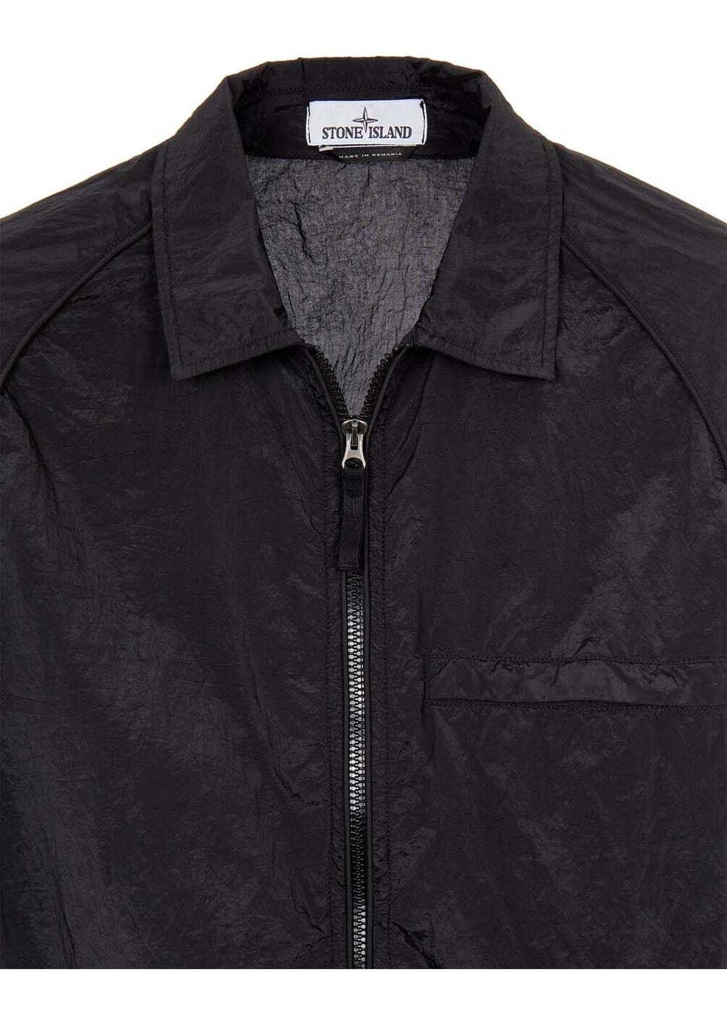 Черная демисезонная куртка Stone Island