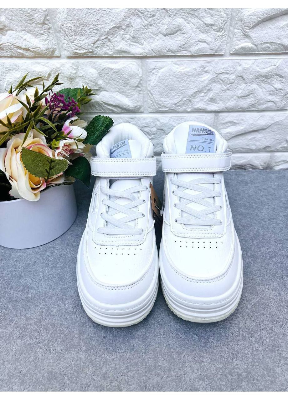 Білі круті хайтопи унісекс Clibee