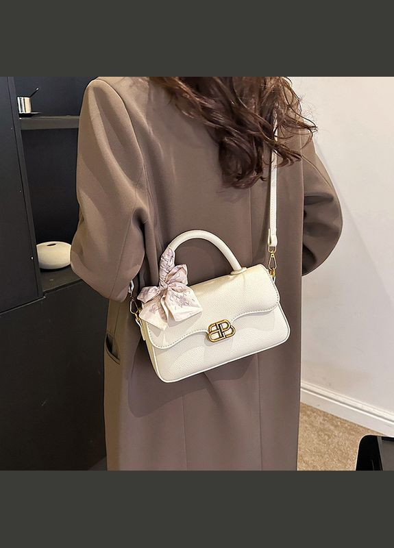 Жіноча сумка 10366 крос-боді біла молочна No Brand (306709605)