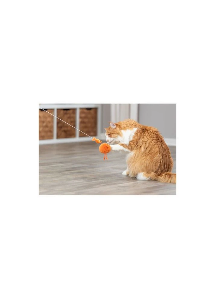 Игрушка для кошек Курица с погремушкой и кошачьей мятой на веревке плюш 20 см Trixie (399751508)