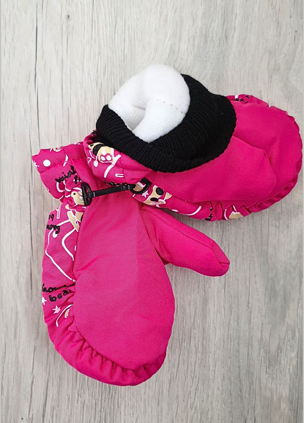 Балонові рукавиці на флісі для дівчат, 1-3 роки No Brand (305234549)