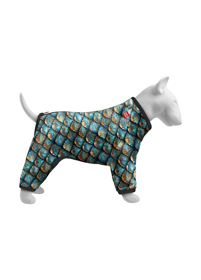 Ветровка для собак Clothes, рисунок "Чешуя", M47, В 69-72 см, С 47-50 см WAUDOG (361432742)