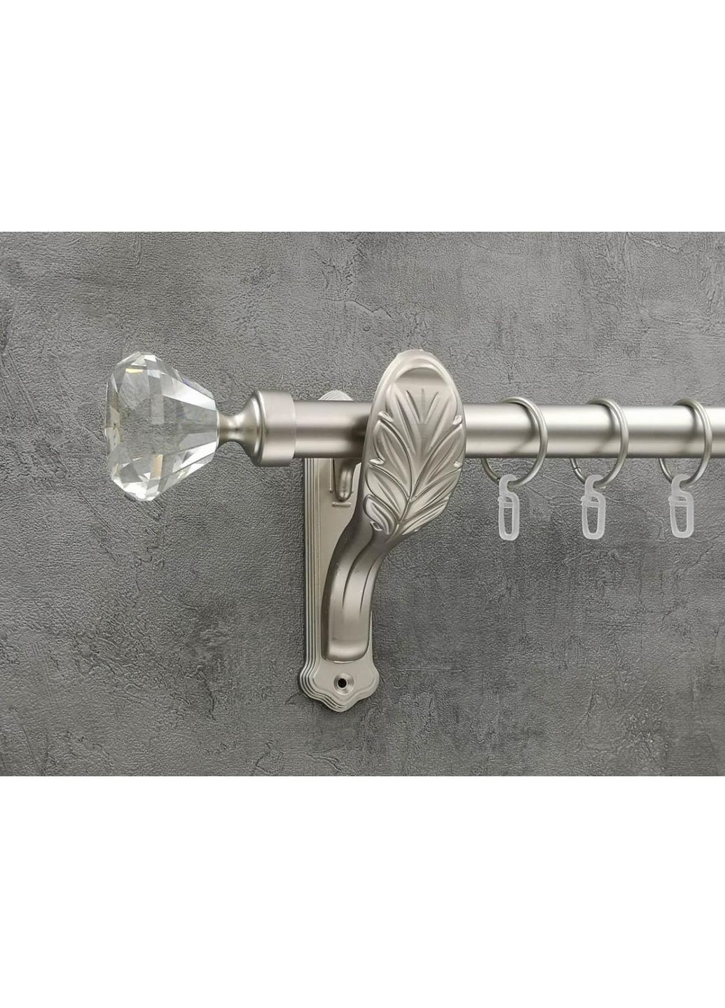 Карниз Спектралія гладка штанга одинарний ретро 25 мм 400 см Сатин Quadrum (352778017)