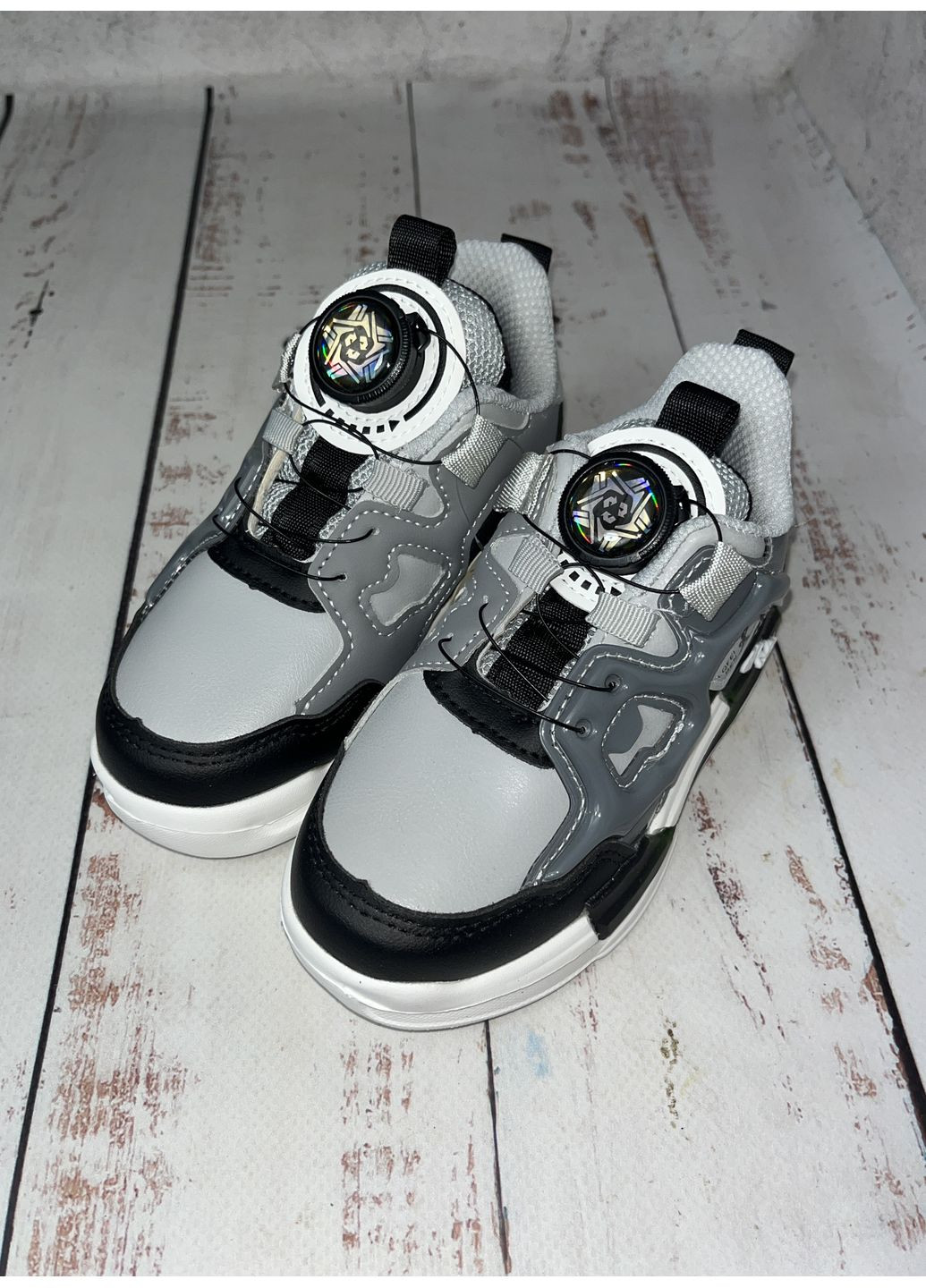 Сірі всесезонні кросівки дитячі сірий (497) Tom.M