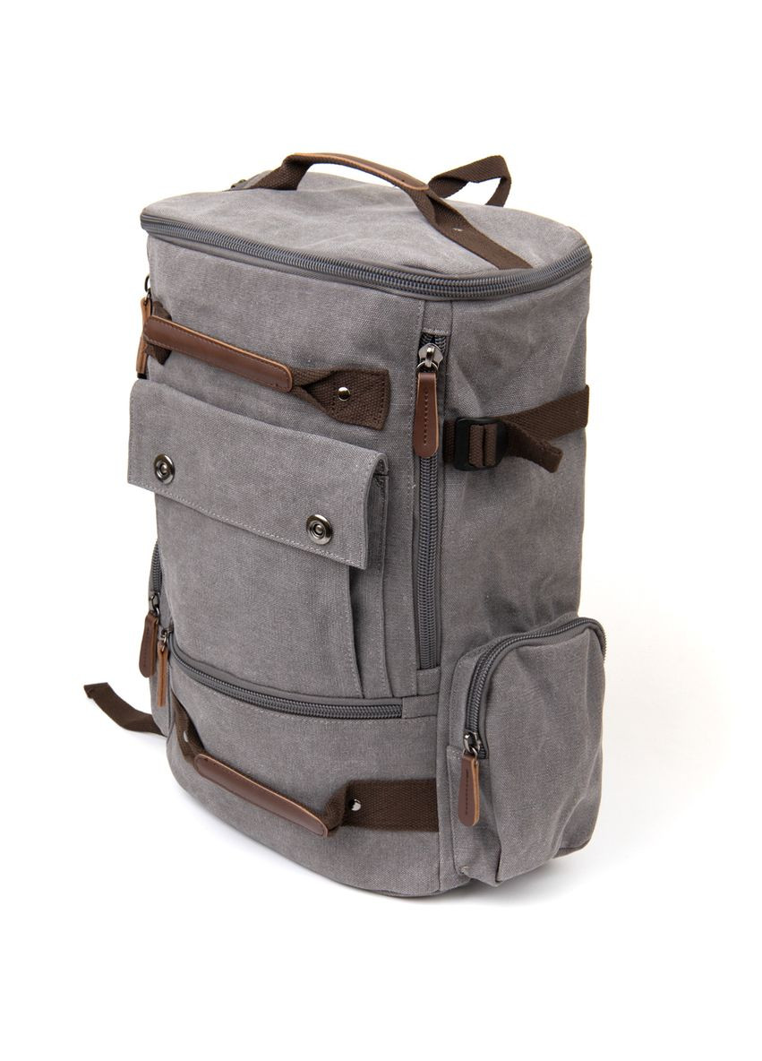 Текстильный дорожный рюкзак унисекс с карманами для ноутбука серый (sku_20662) No Brand (329860365)