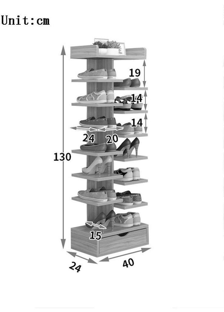 Полка для обуви из дерева Ирхель 14 савоярди (ПДО-147415) No Brand (327848744)