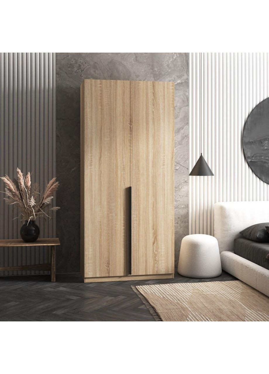 Двухдверный шкаф двухдверный с полками для одежды 1000x2200x500 (hm-26-sn) VAYS (363134664)