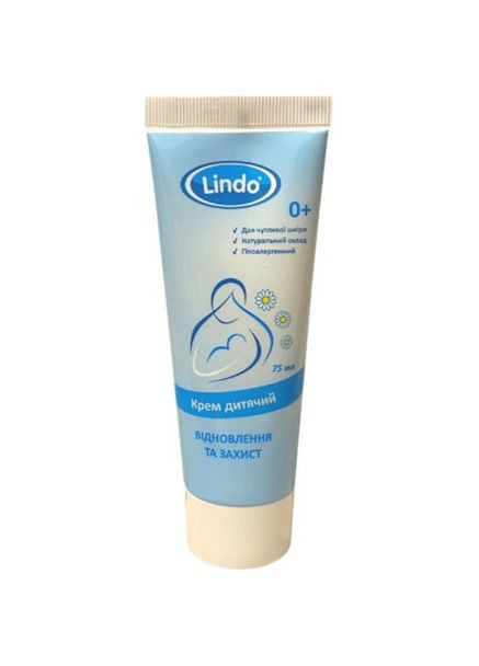 Дитячий крем Відновлення та захист, 75 мл Lindo (331789704)