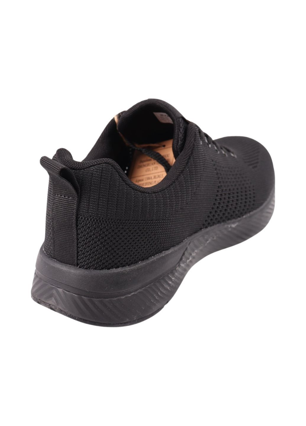 Черные кроссовки мужские черные текстиль Restime 263-24LK