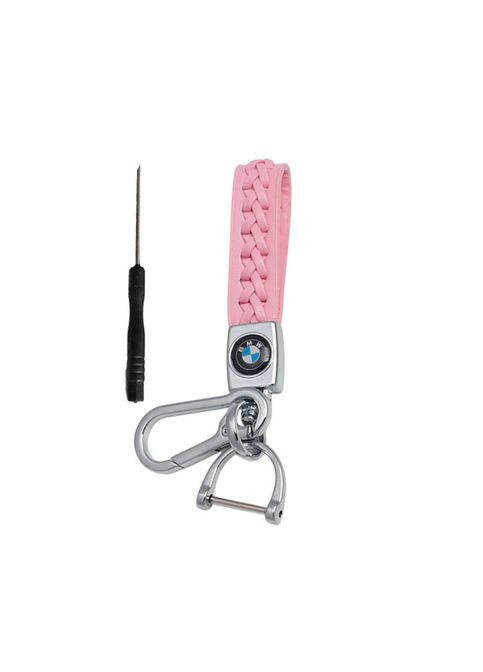 Брелок для ключей с логотипом, фурнитура ХРОМ (ремешок+карабин+отвертка) BMW (369610098)