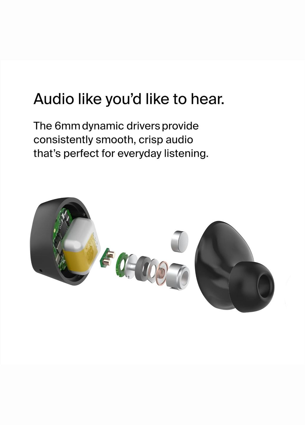 Навушники TWS Soundform Bolt True Wireless, чорний Belkin (322245554)