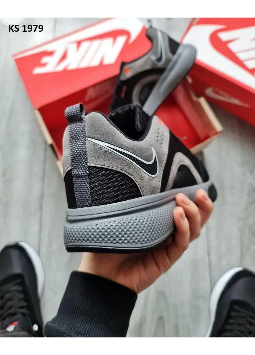 Сірі Осінні кросівки чоловічі nike air zoom grey orange найк аір зум No Brand