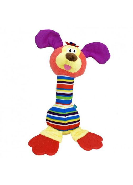 М`яка іграшка-брязкальце "Собака" TM Happy Monkey MGZ-1216-3 з дзвіночком No Brand (330608254)