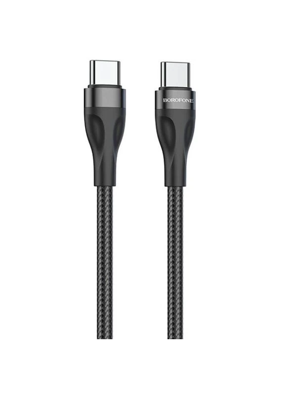 Дата кабель BX61 Source 60W Type-C to Type-C (1m) Black Borofone (386034121)