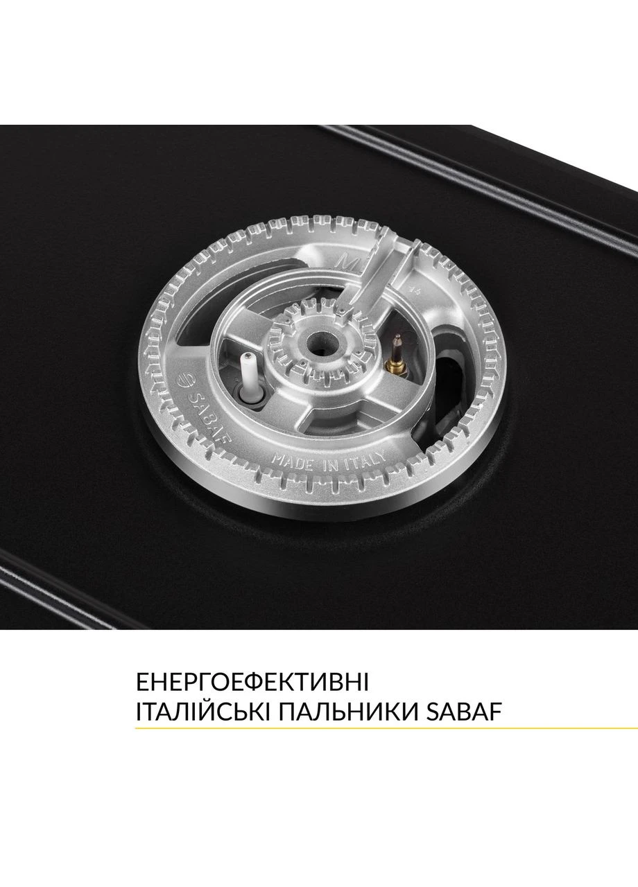 Газовая поверхность Domino на металле GM W 314 BL WEILOR (382792403)
