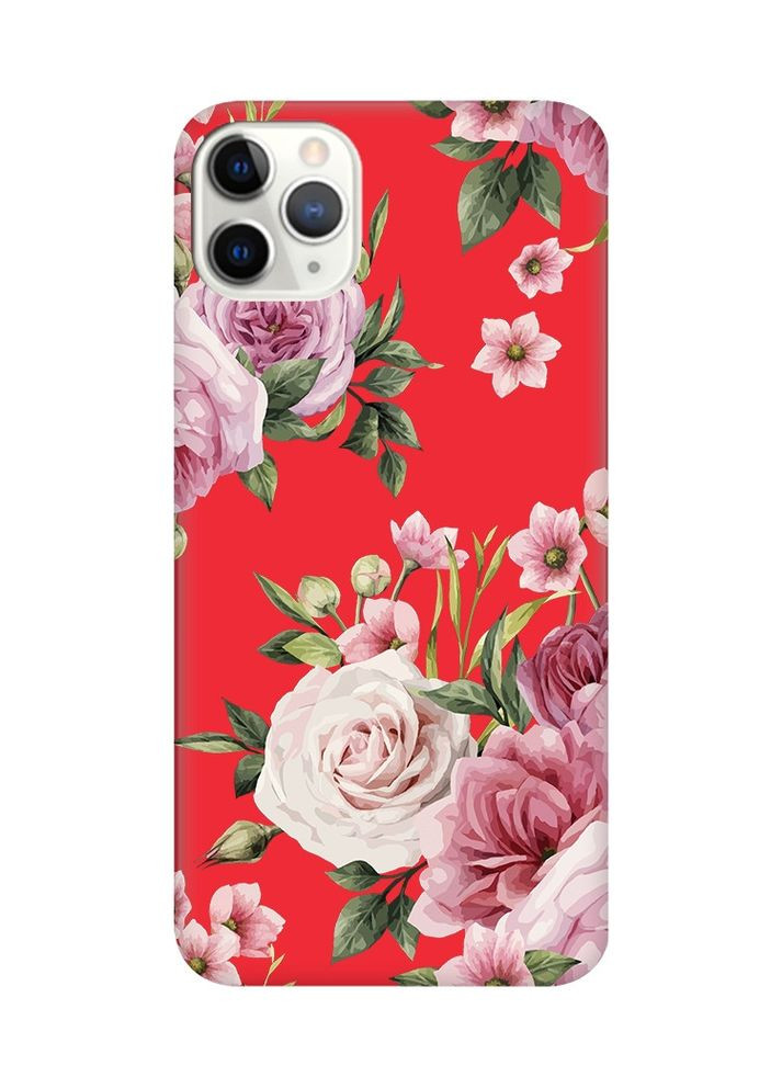 Матовый чехол на iPhone 11 Pro Max:: Розовые цветы (принт 287) Creative (360658434)