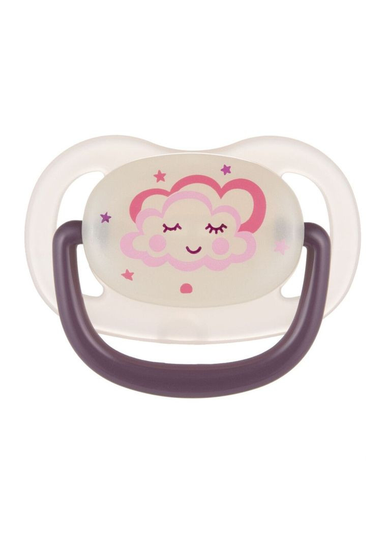 Пустышка силиконовая анатомическая Night Dreams, 0-6 мес., розовый () Canpol Babies 22/500_new pink (336330069)