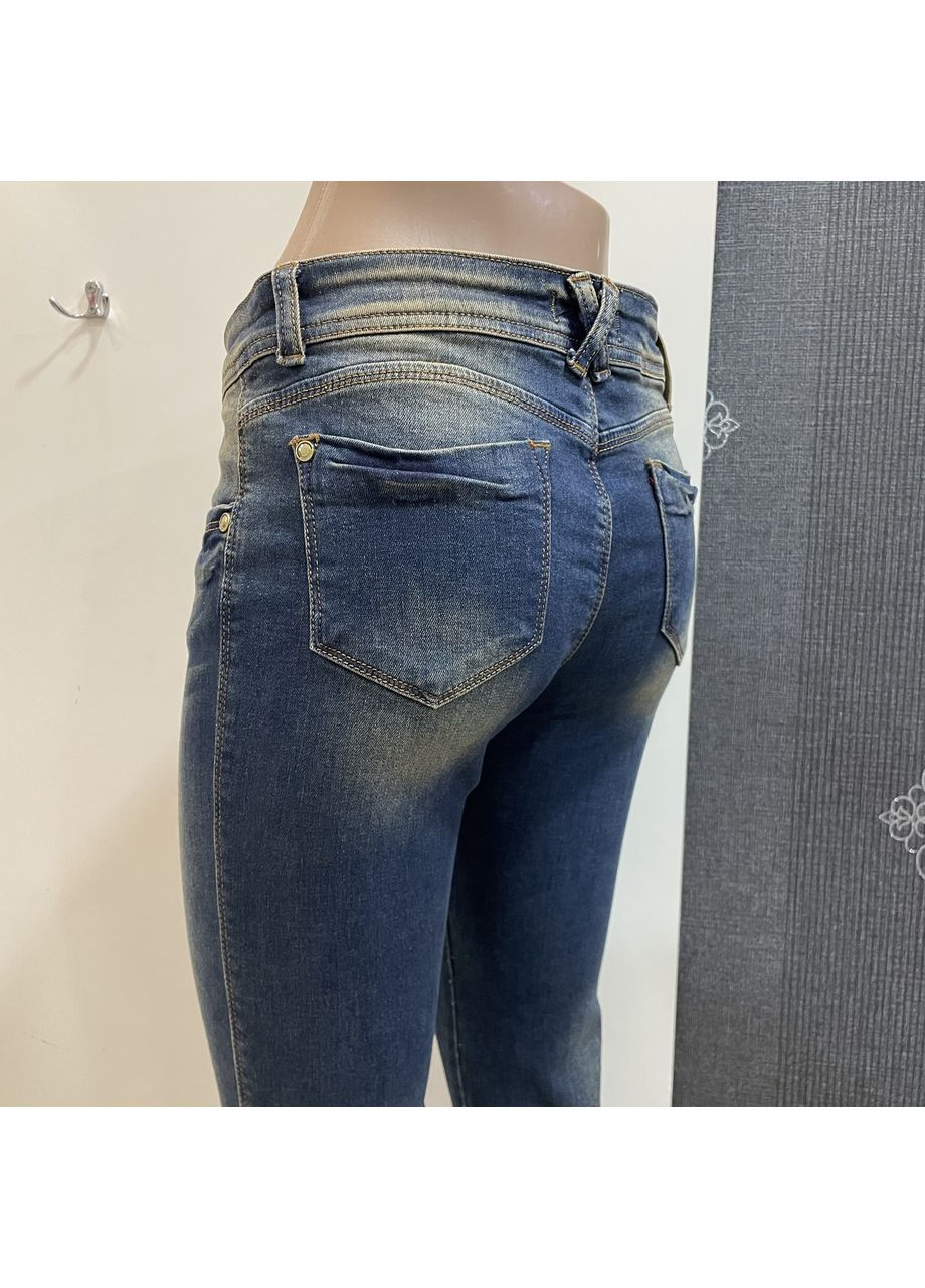 Джинсы женские зауженные низкая посадка тинт 26 Woox (350349662)